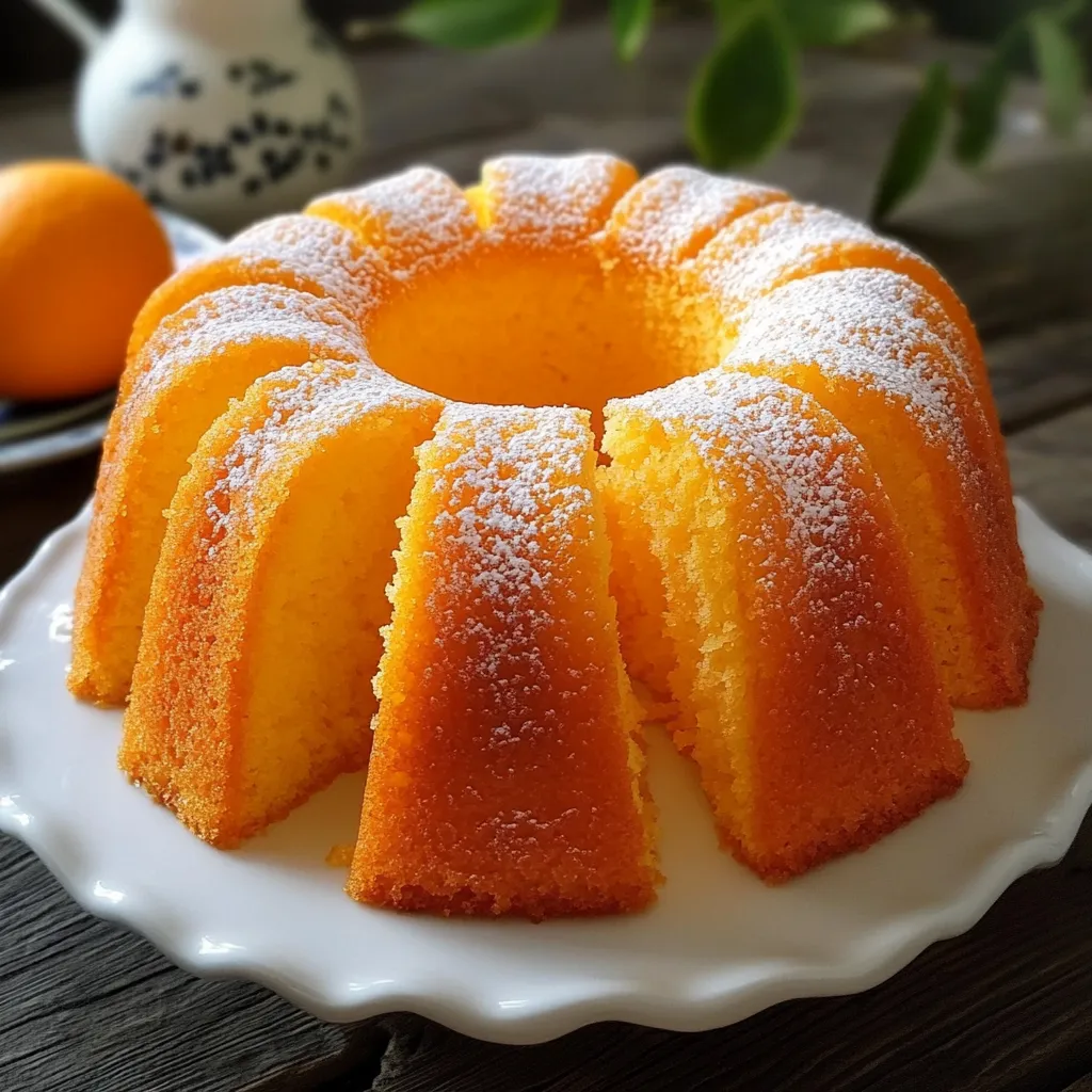 Cake à l’orange nappé d’un glaçage brillant pour encore plus de gourmandise.