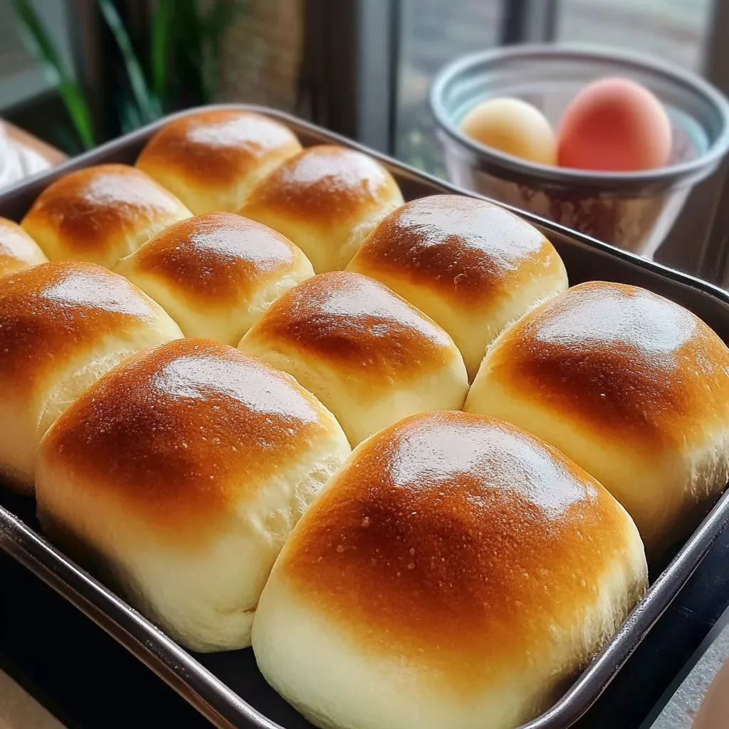 Pain au lait maison moelleux et doré, idéal pour le petit-déjeuner ou le goûter.