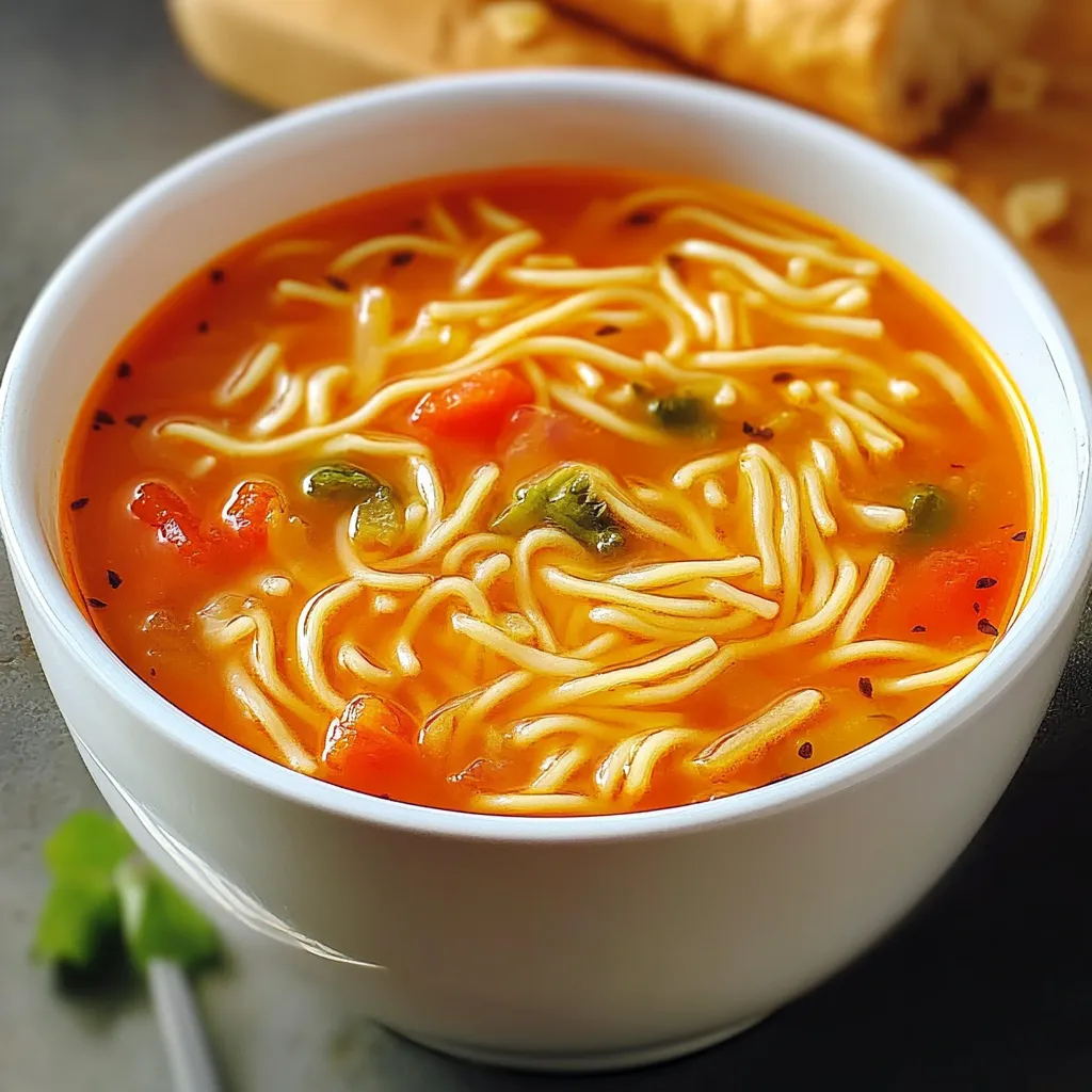 Bol de soupe chaude avec des légumes frais
