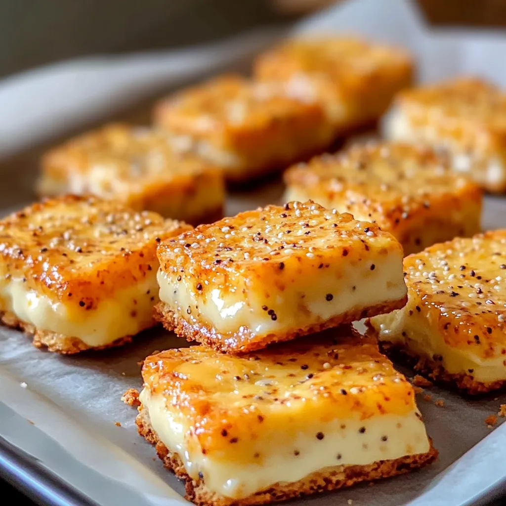 Biscuits apéritifs dorés à la moutarde et au Comté sur une plaque de cuisson