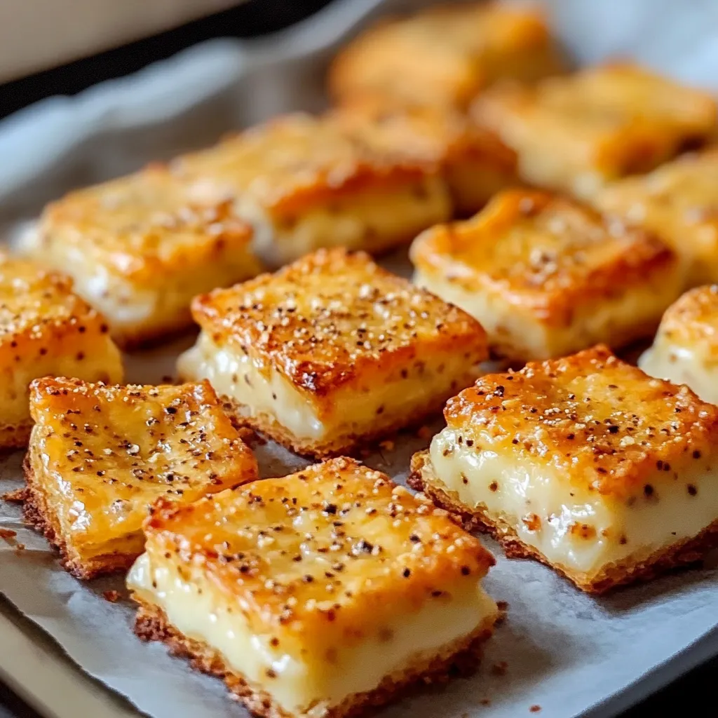 Biscuits apéritifs dorés à la moutarde et au Comté sur une plaque de cuisson