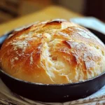 Pain à la poêle doré, croustillant à l'extérieur et moelleux à l'intérieur, servi chaud sur une assiette.