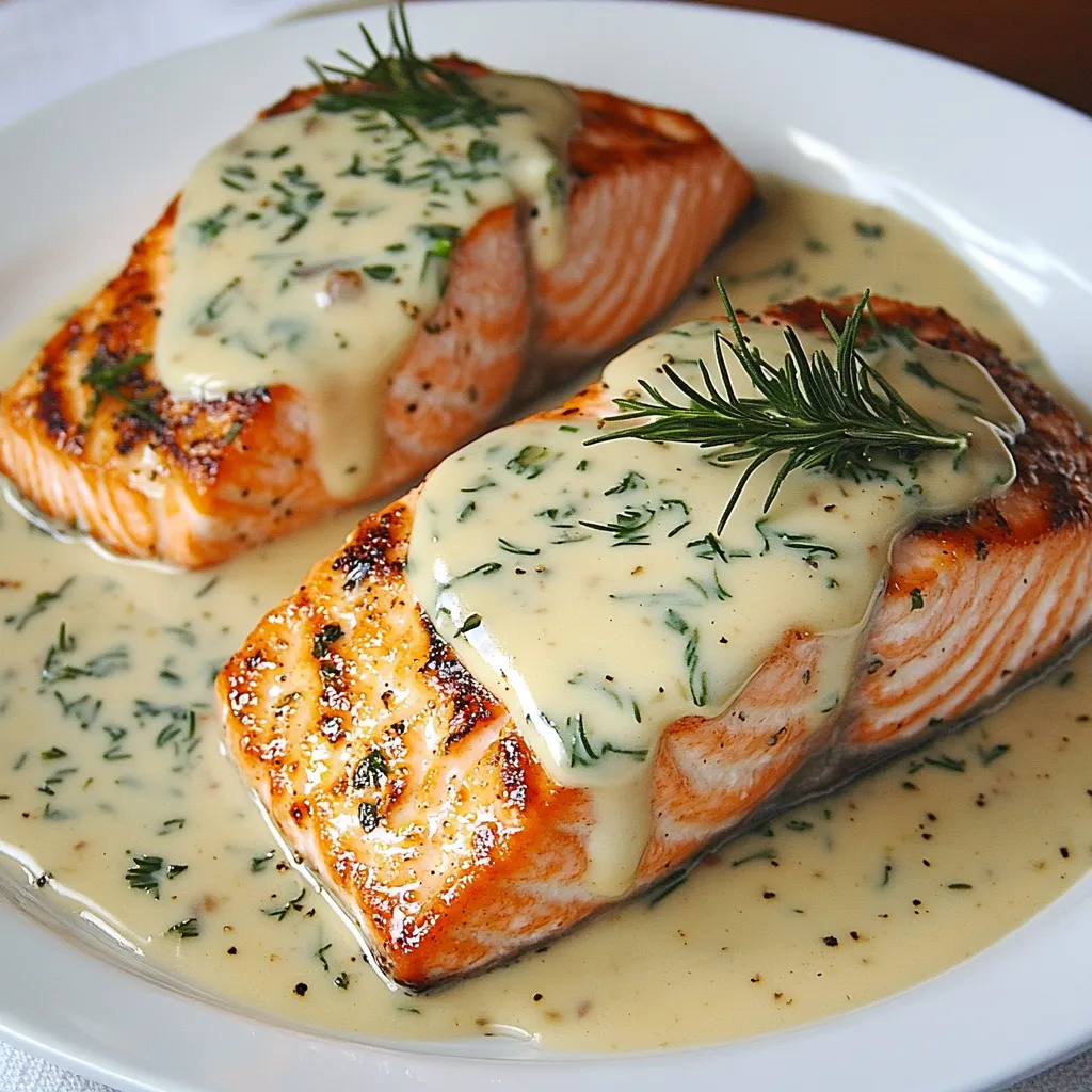 Pavé de saumon grillé nappé de sauce aux échalotes servi avec légumes vapeur