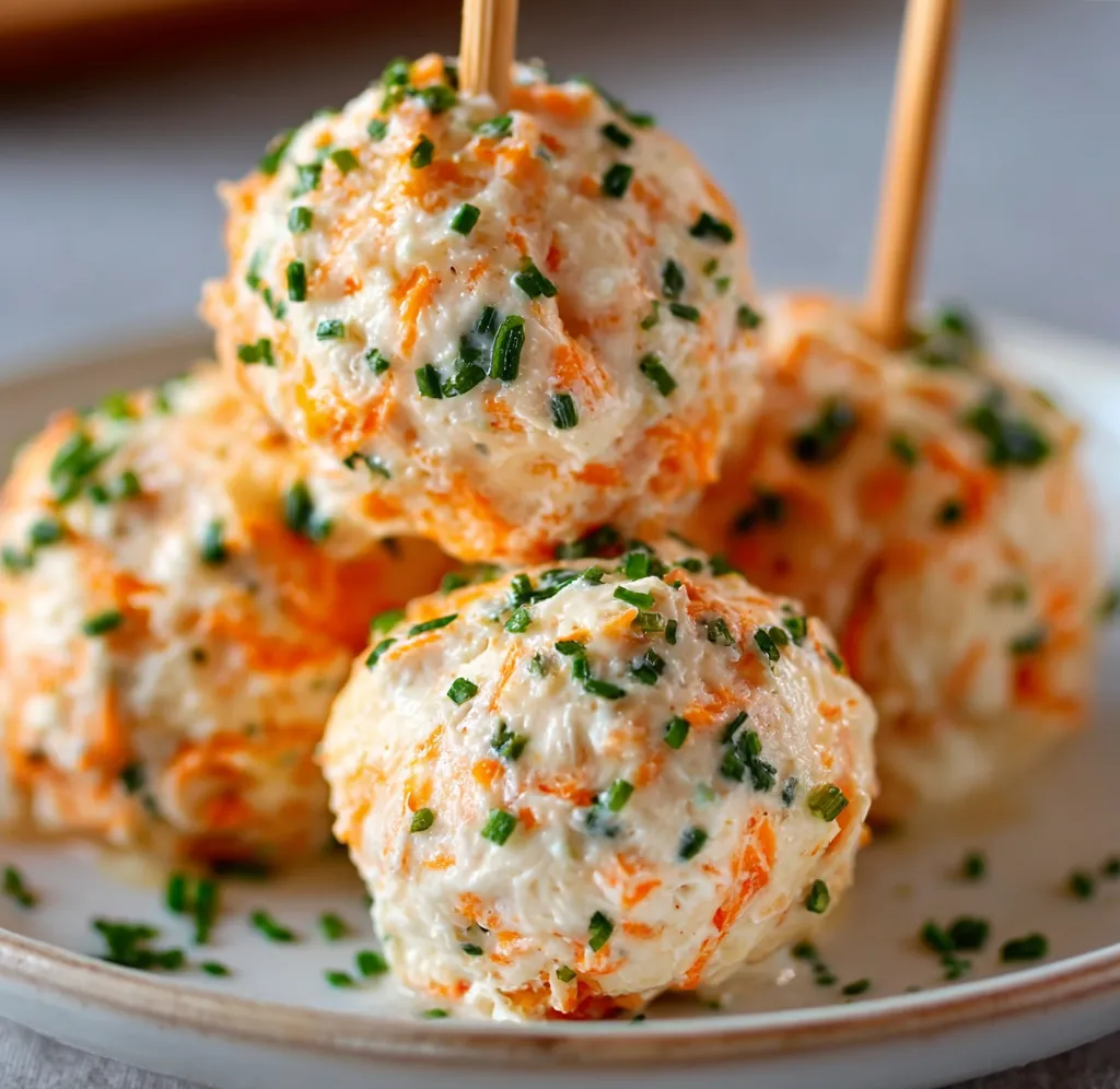 Boulettes apéritives au surimi et fromage frais servies froides sur un plateau avec piques.
