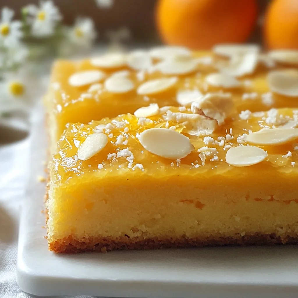 Gâteau fondant aux amandes et fleur d’oranger sur une assiette blanche