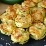 Nuages de courgettes dorés et moelleux sur plaque de cuisson