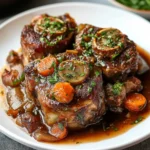 Osso Bucco à l’Orange façon Cyril Lignac servi avec polenta crémeuse