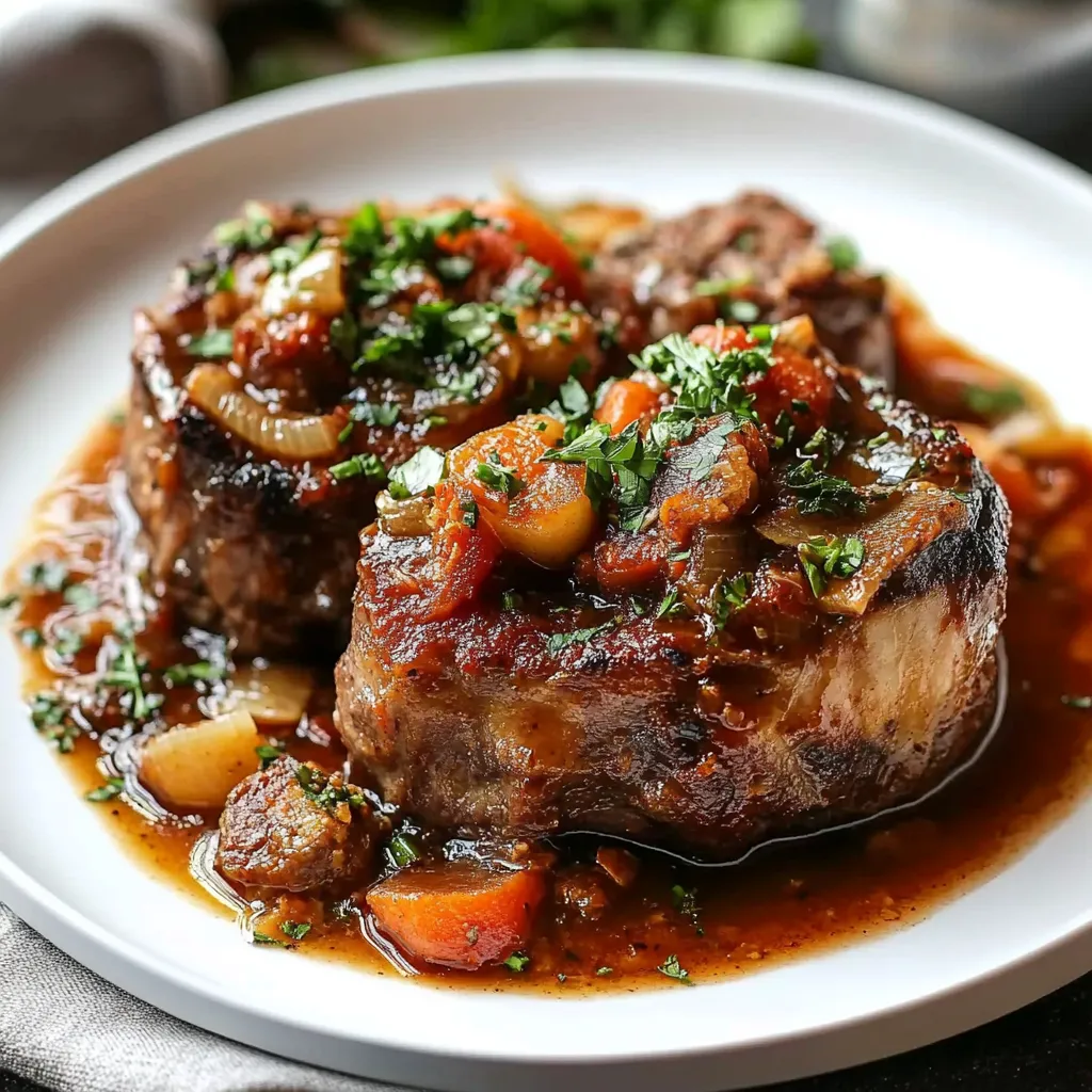 Osso Bucco à l’Orange façon Cyril Lignac servi avec polenta crémeuse
