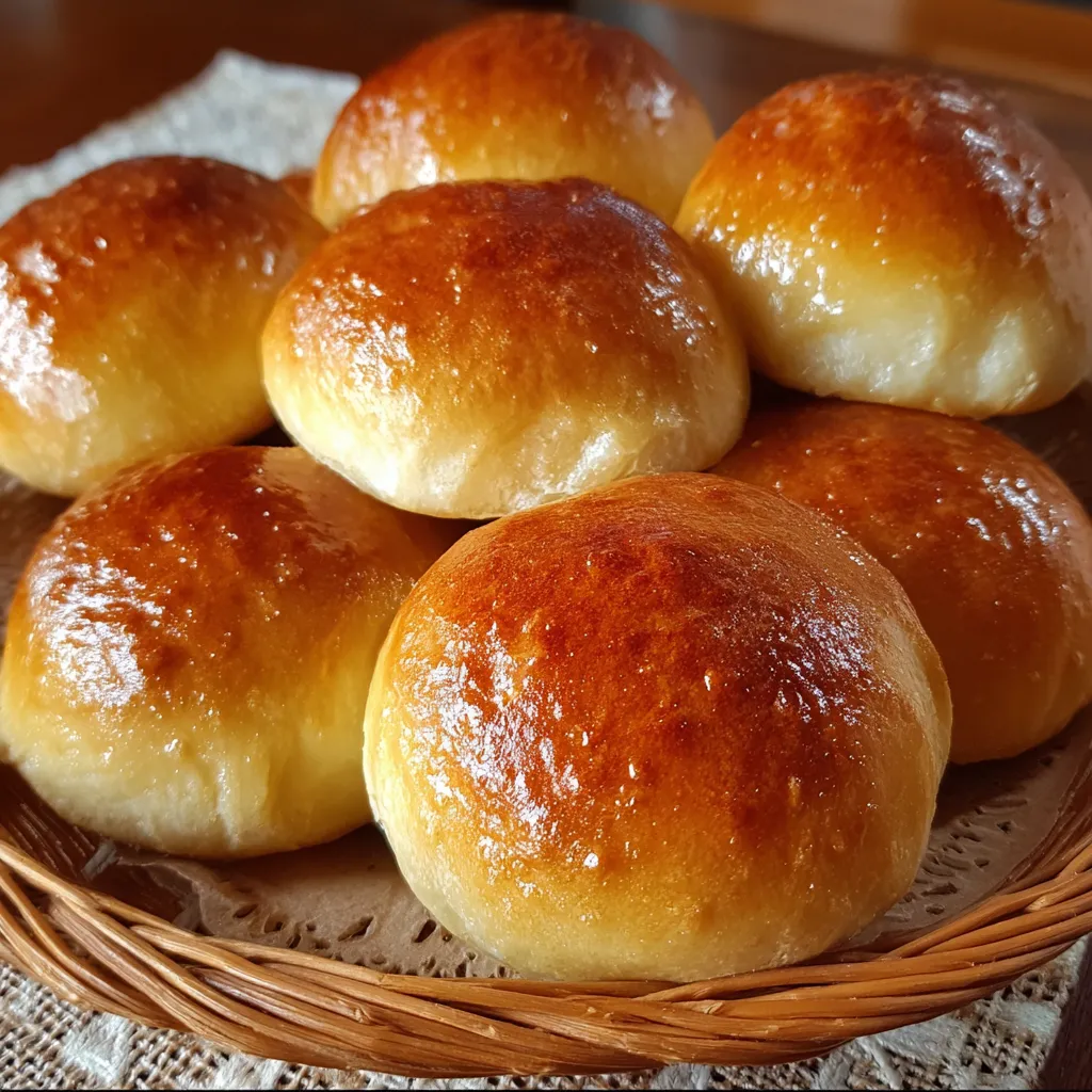 petits pains maison ultra moelleux dorés et encore tièdes sur une plaque de cuisson