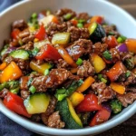 Stir-Fry de bœuf aux légumes colorés dans un wok, prêt à être servi