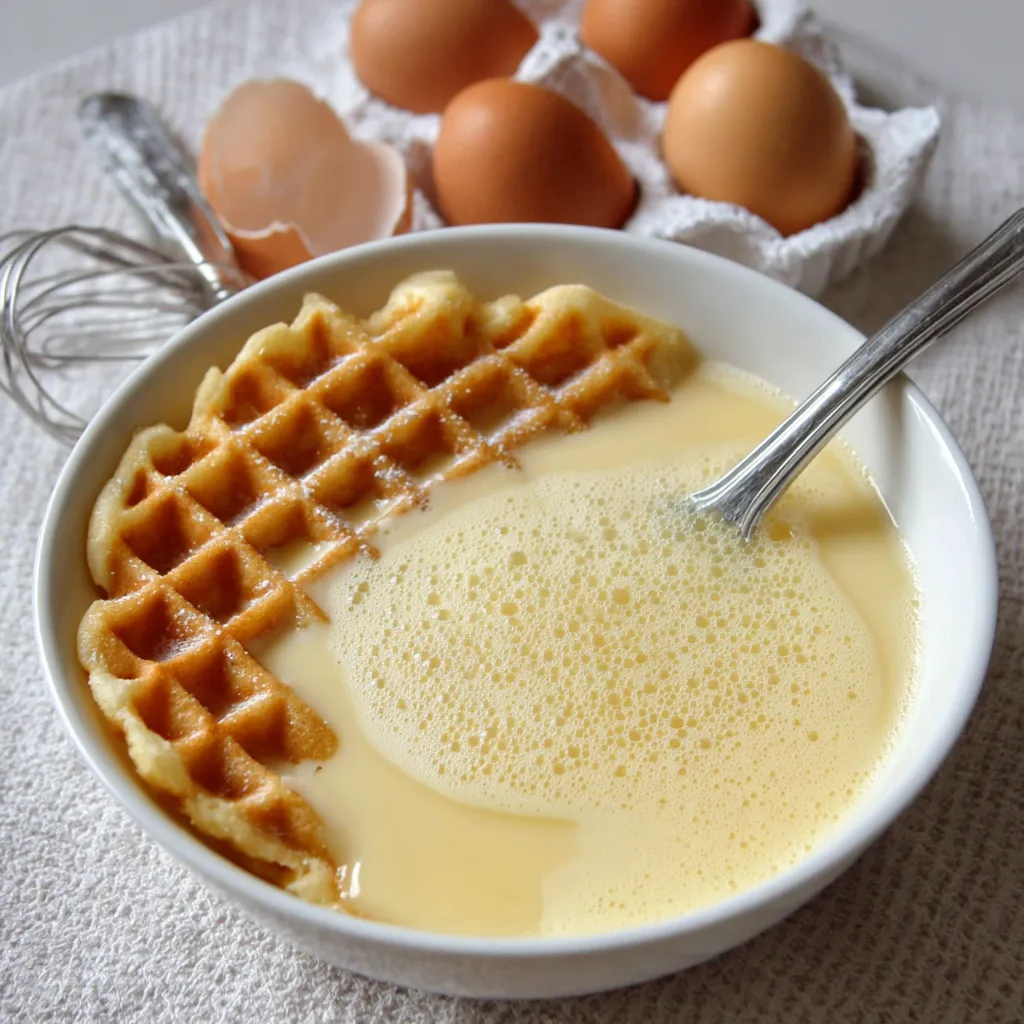 Gaufres moelleuses et dorées servies sur une assiette avec sucre glace