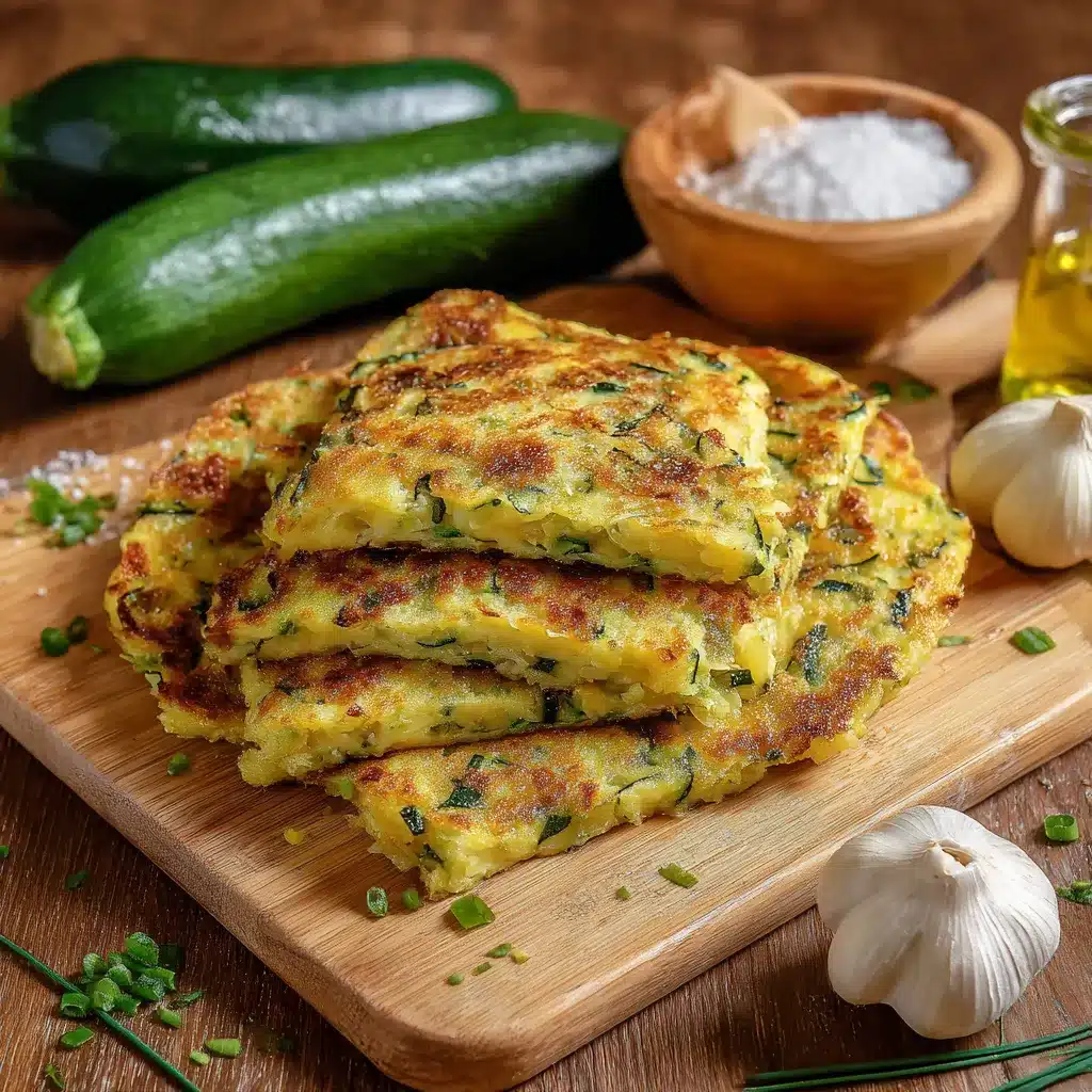 Scarpaccia aux courgettes dorée et croustillante sortie du four
