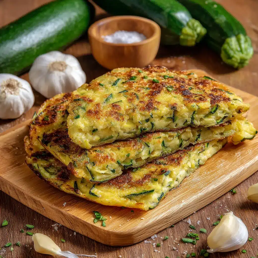 Scarpaccia aux courgettes dorée et croustillante sortie du four