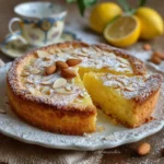 Tarte Italienne de la Grand‑Mère dorée avec pignons et sucre glace