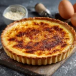 Tarte au Sucre Ch’ti du Nord dorée et moelleuse sortie du four