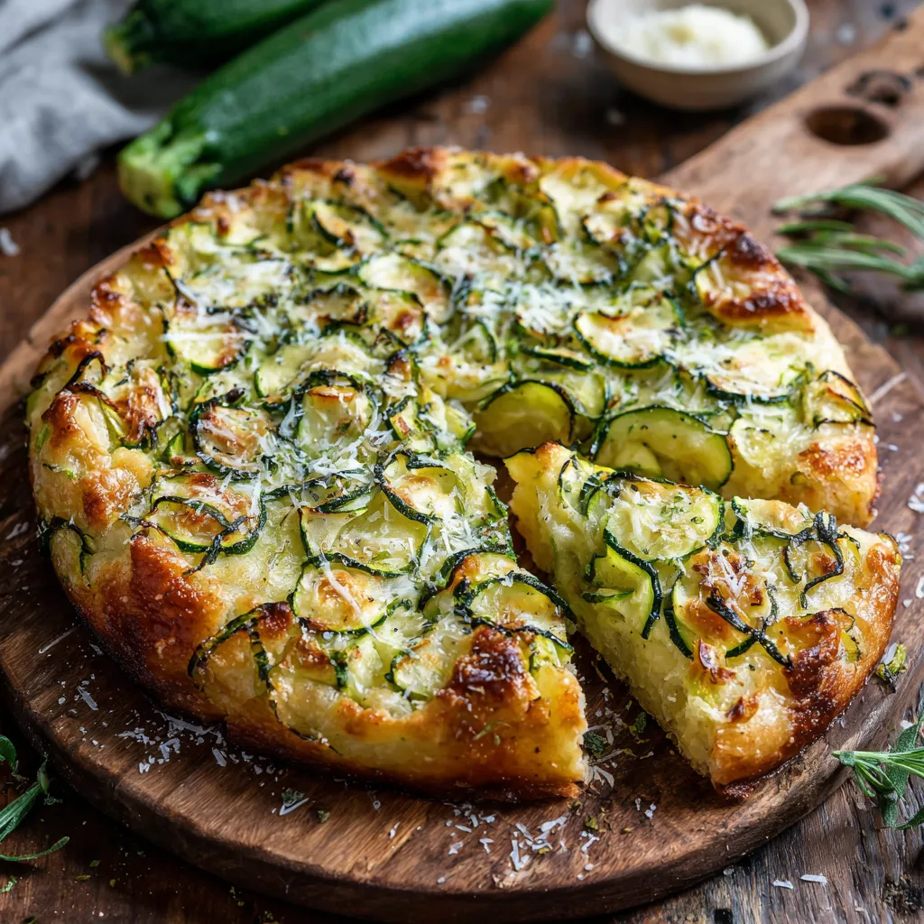 Galette moelleuse de courgettes au parmesan dorée à la sortie du four