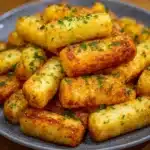 Bâtonnets croustillants de pommes de terre et fromage faits maison