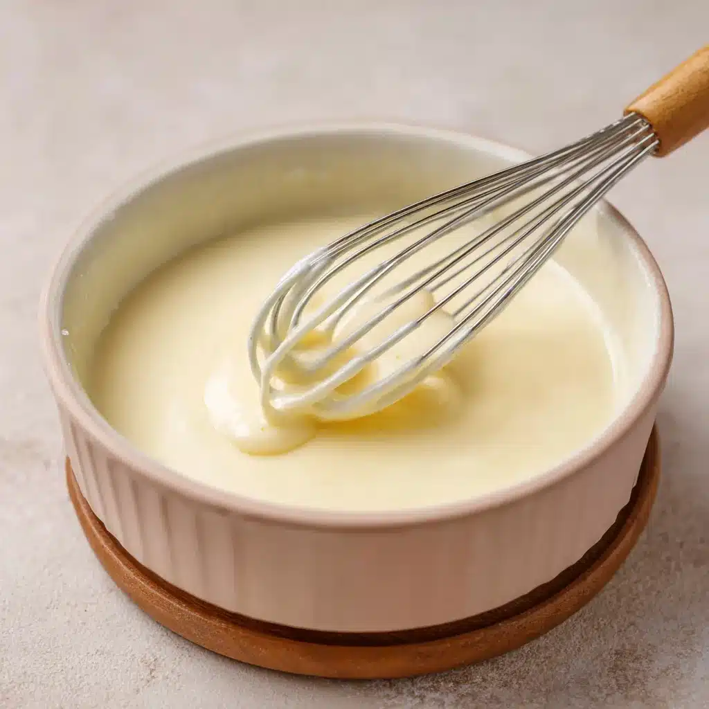 Bol de sauce béchamel maison onctueuse, prête en moins de 10 minutes.