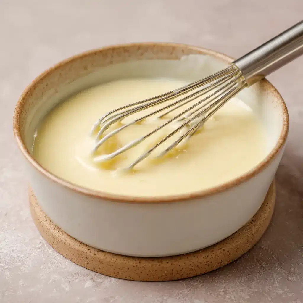 Bol de sauce béchamel maison onctueuse, prête en moins de 10 minutes.