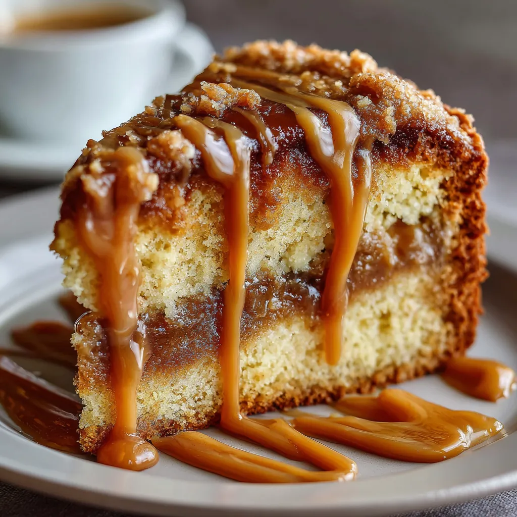 Gâteau café caramel fondant avec cœur coulant, présenté sur une assiette rustique