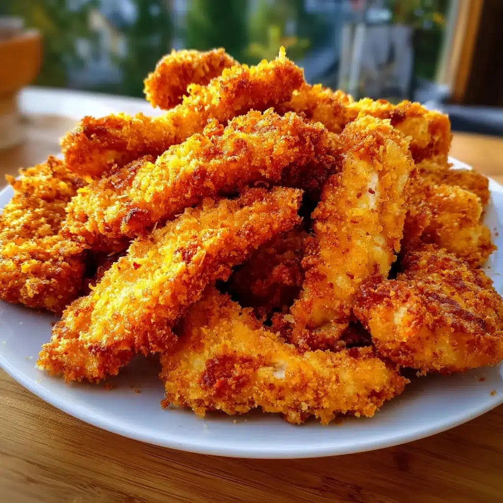 Tenders de poulet croustillants maison servis sur une assiette