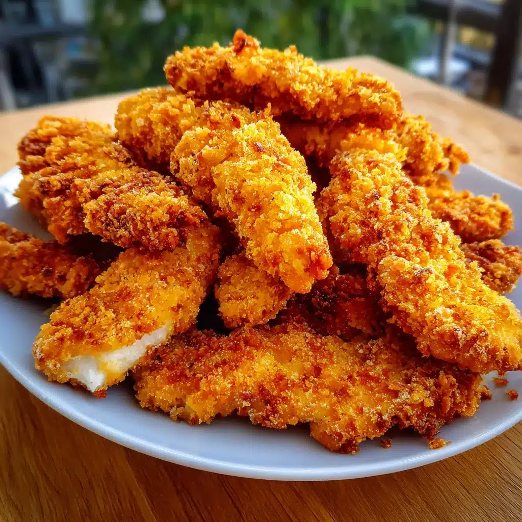 Tenders de poulet croustillants maison servis sur une assiette