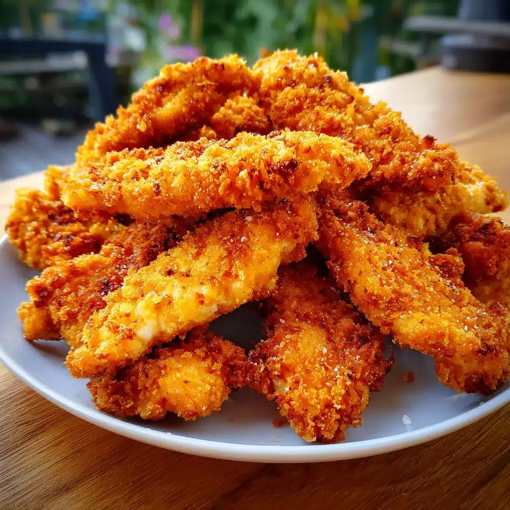 Tenders de poulet croustillants maison servis sur une assiette