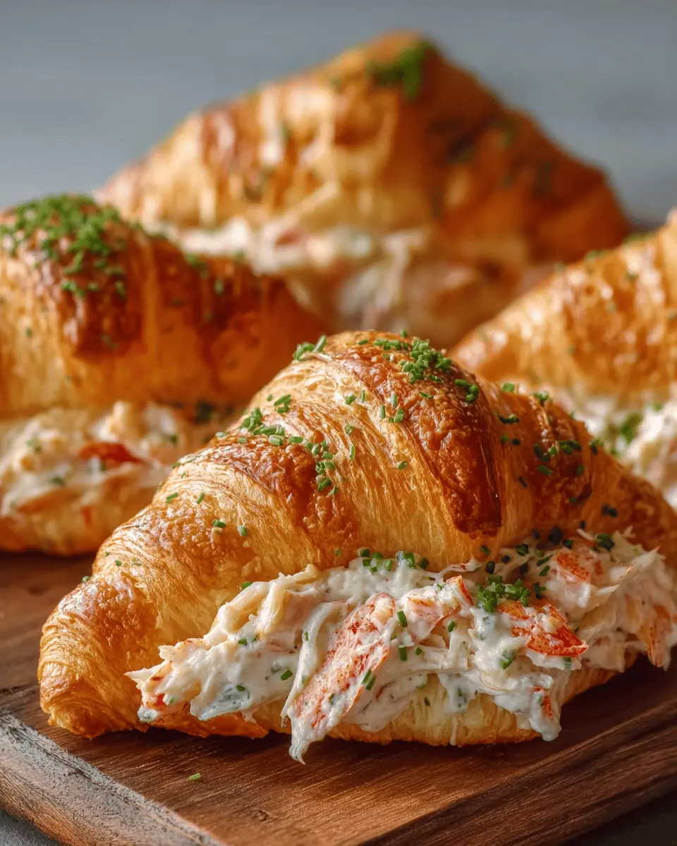 Croissants Fourrés au Crabe et au Fromage