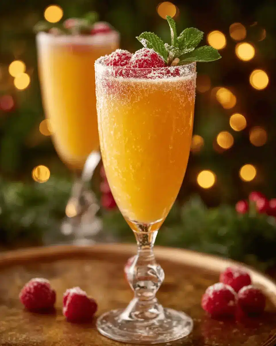 Cocktail Bellini de Noël