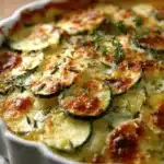 Gratin fondant de courgettes et pommes de terre