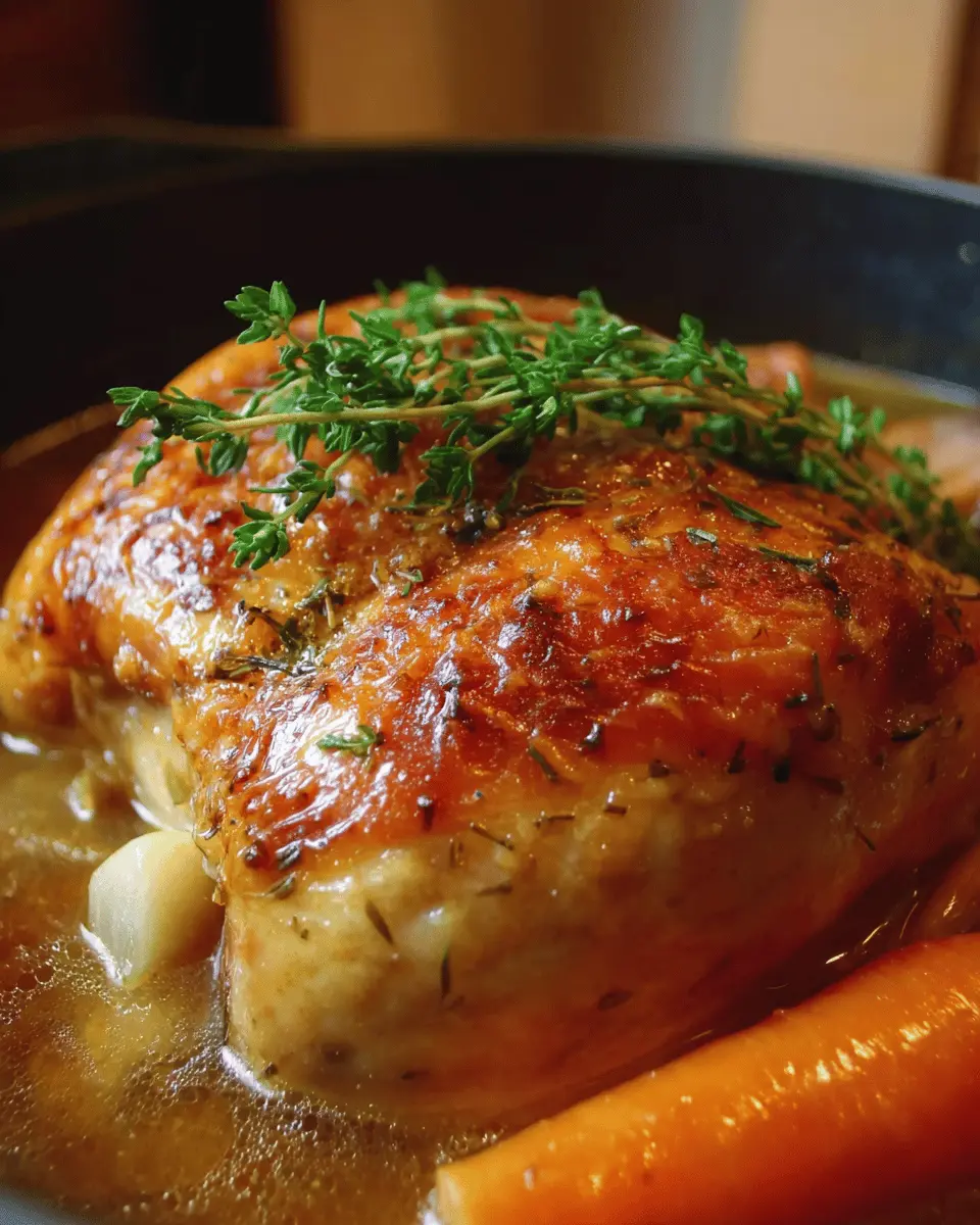 Poule au Pot et sa Sauce Poulette