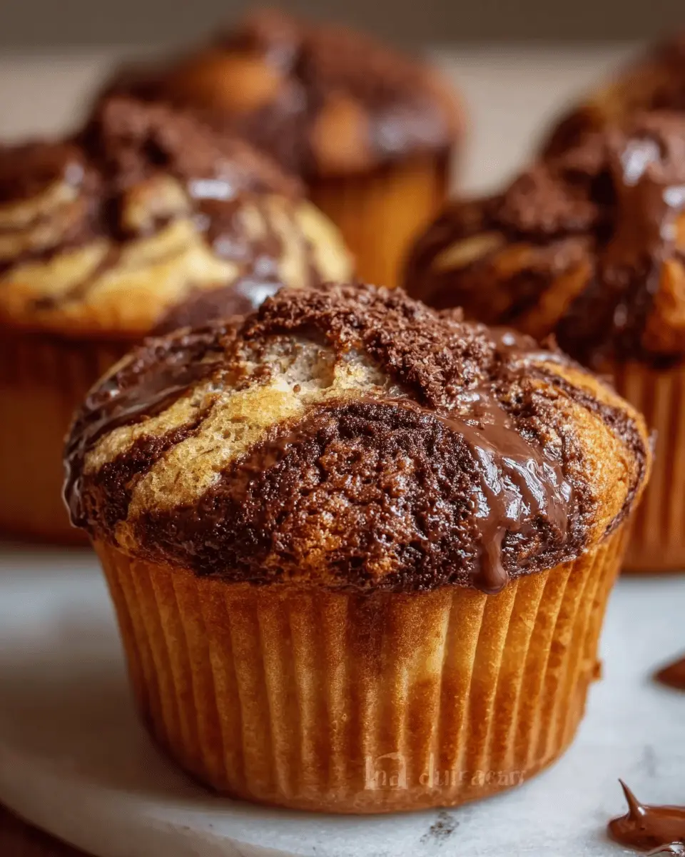 Muffins Marbrés au Nutella