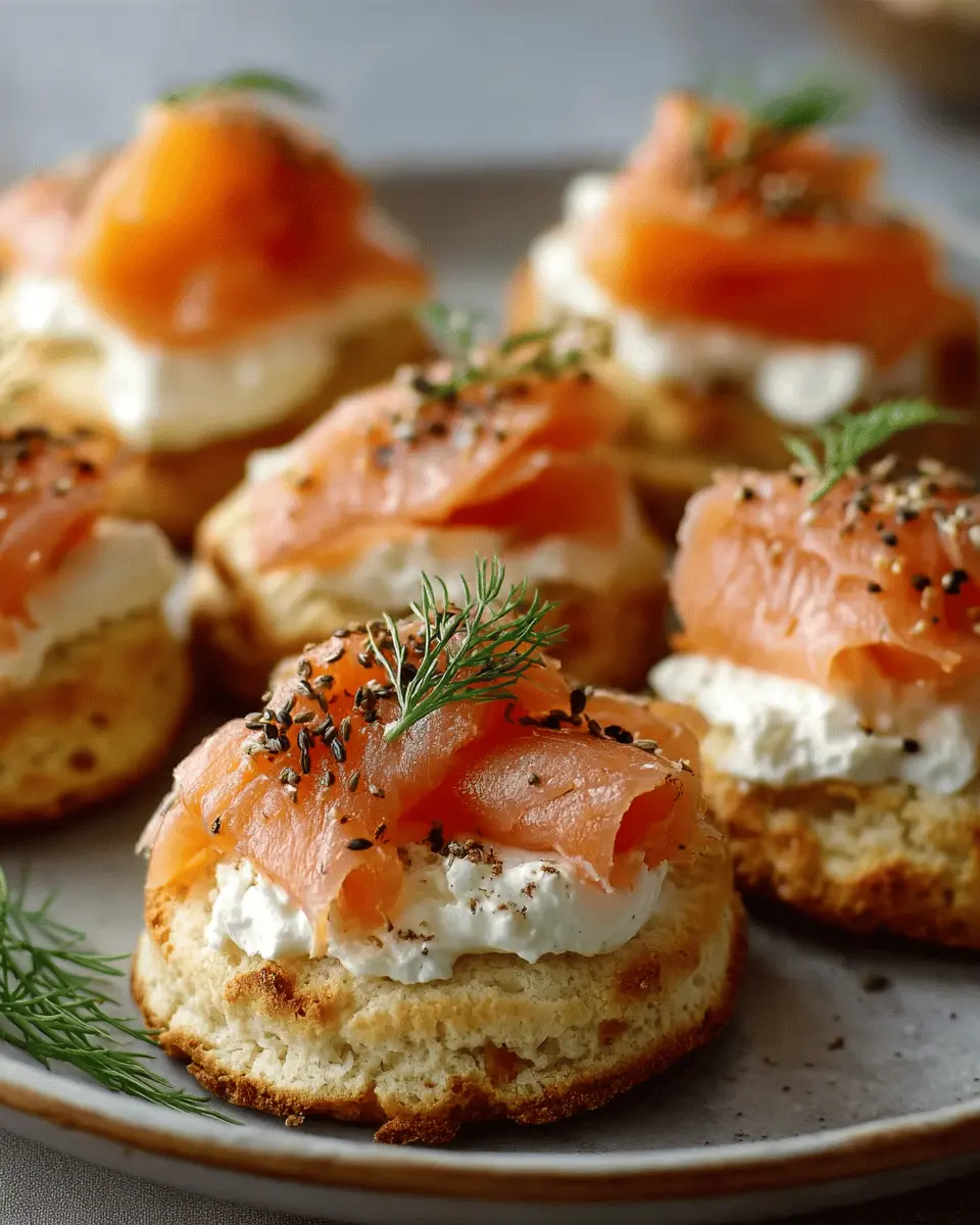 Cookies salés au saumon et fromage frais