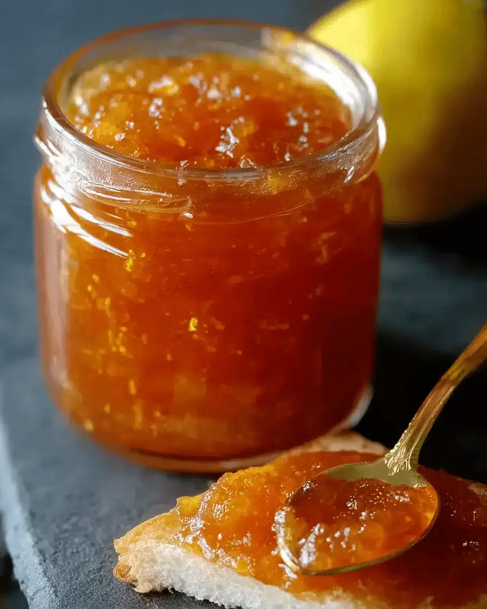 Confiture sans sucre à la pomme, à la cannelle et au citron
