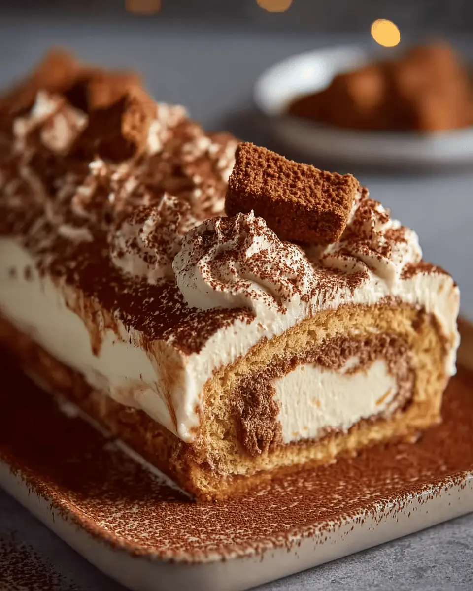 Bûche Tiramisu aux Spéculoos