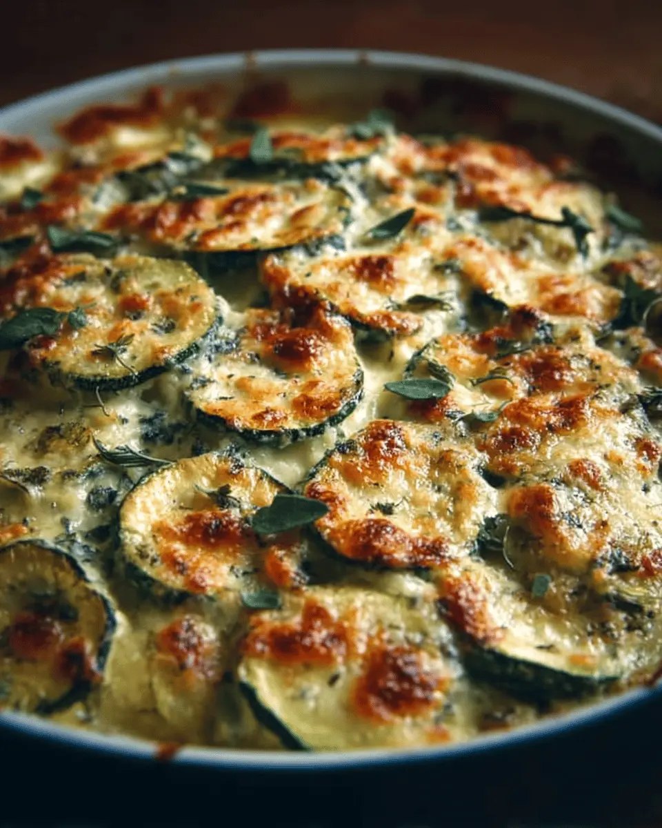 Gratin de Courgettes au Bleu d’Auvergne