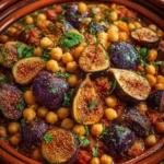 Tajine de Figues, Pois Chiches & Aubergines