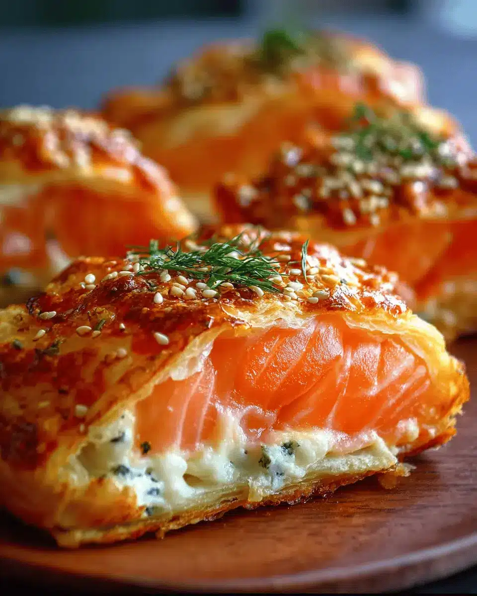 Feuilletés au Saumon & Fromage