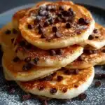 Crêpes au yaourt et aux pépites de chocolat