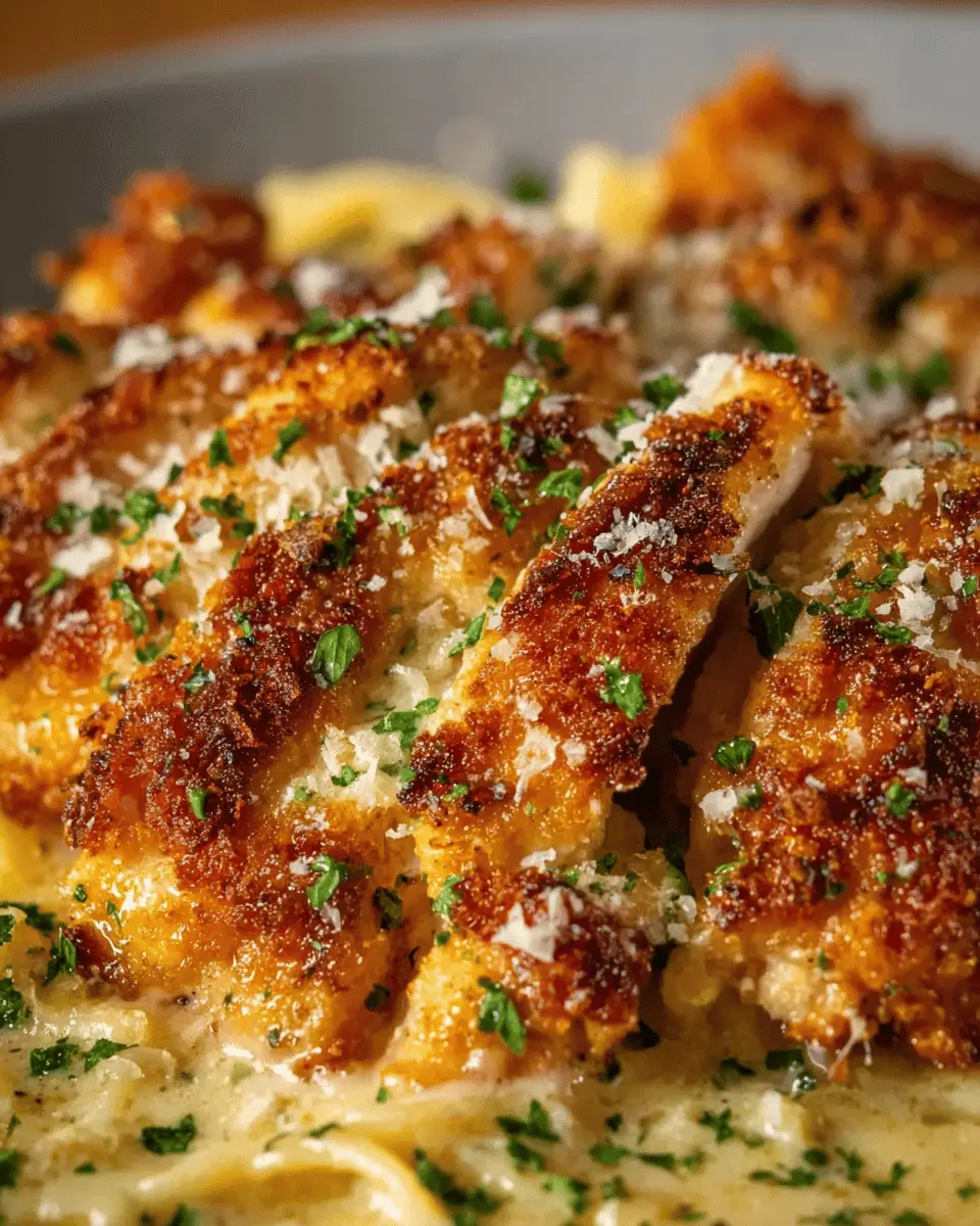 Poulet Croustillant et sa Sauce Parmesan Crémeuse