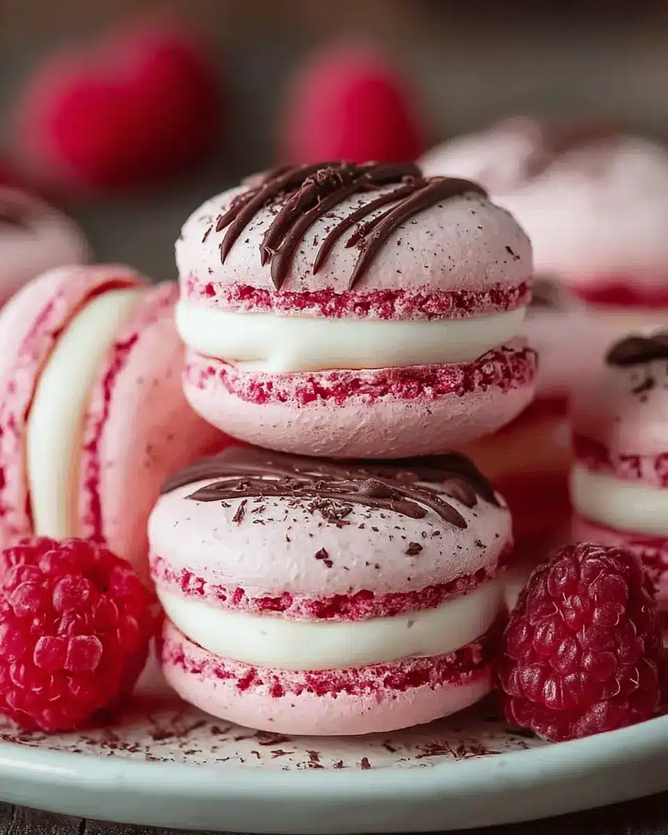 Macarons Framboise & Ganache Chocolat Blanc