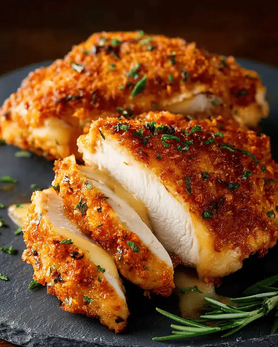 Poulet croustillant au cheddar