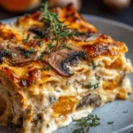 Lasagnes à la Courge Butternut et Champignons