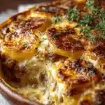 Gratin Campagnard Viande & Pommes de Terre Fondantes, Gratiné au Fromage