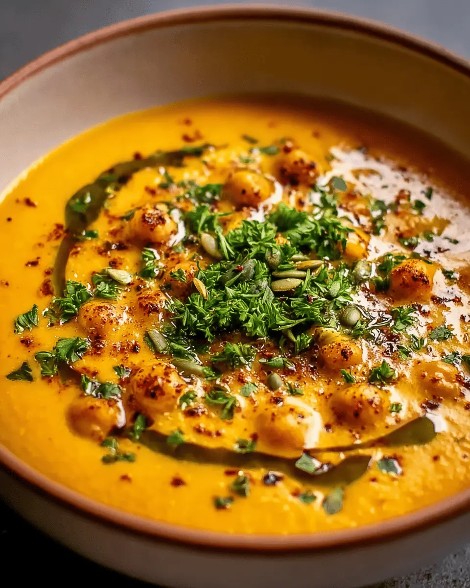Velouté de Courge aux Pois Chiches