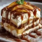 Tiramisu gourmand au Caramel Beurre Salé et Pommes Poêlées