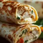 Wraps de Poulet à l'Ail et au Fromage