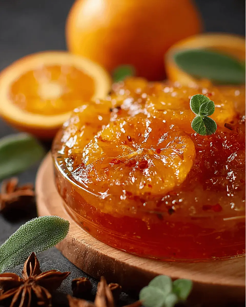 Confiture d’Orange aux Épices de Noël