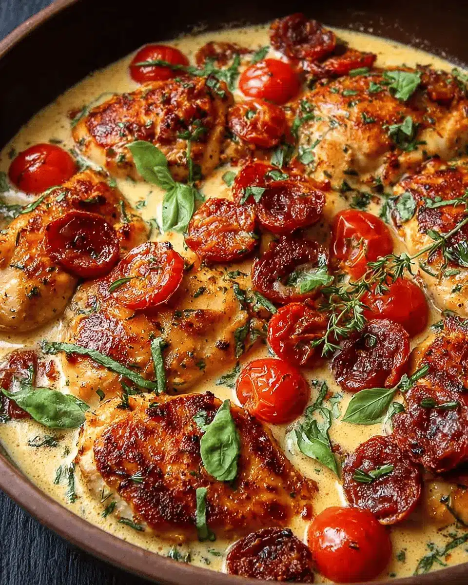 Poulet à la Crème et au Chorizo