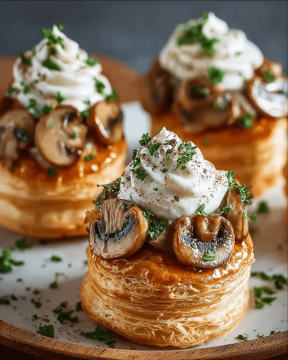 Mini Vol-au-Vent à la Crème de Champignons